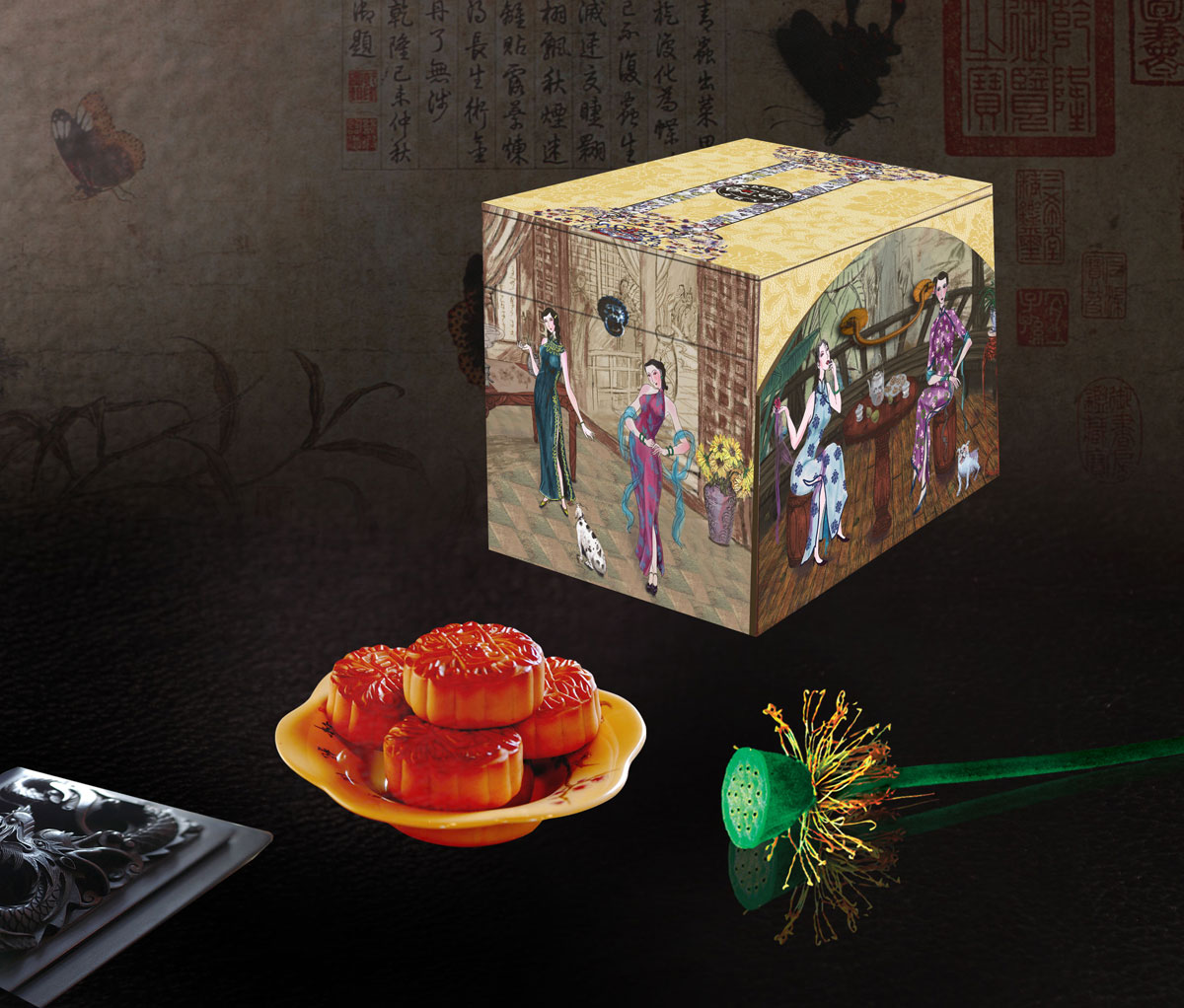 创意月饼包装盒设计欣赏_月饼包装袋设计_成都月饼盒设计