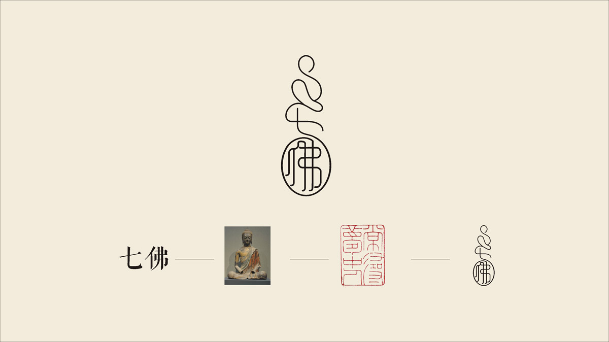 七佛贡茶品牌LOGO设计_成都茶叶LOGO设计公司_成都茶叶品牌LOGO策划设计