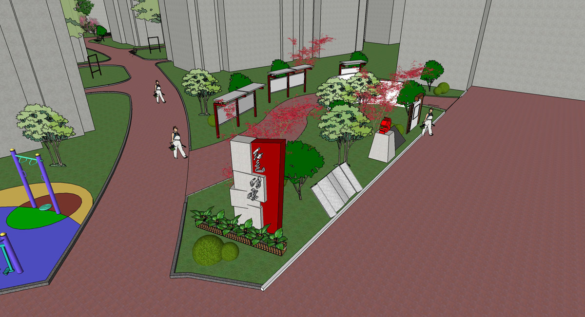 马林党建广场文化设计