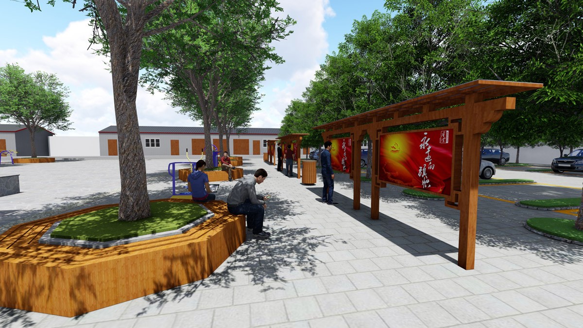 岐山村文化广场氛围设计_成都文化广场氛围设计公司