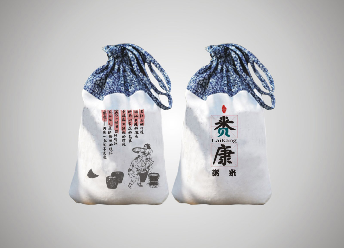 赉康大米产品设计_成都大米包装设计公司_成都小米包装设计公司