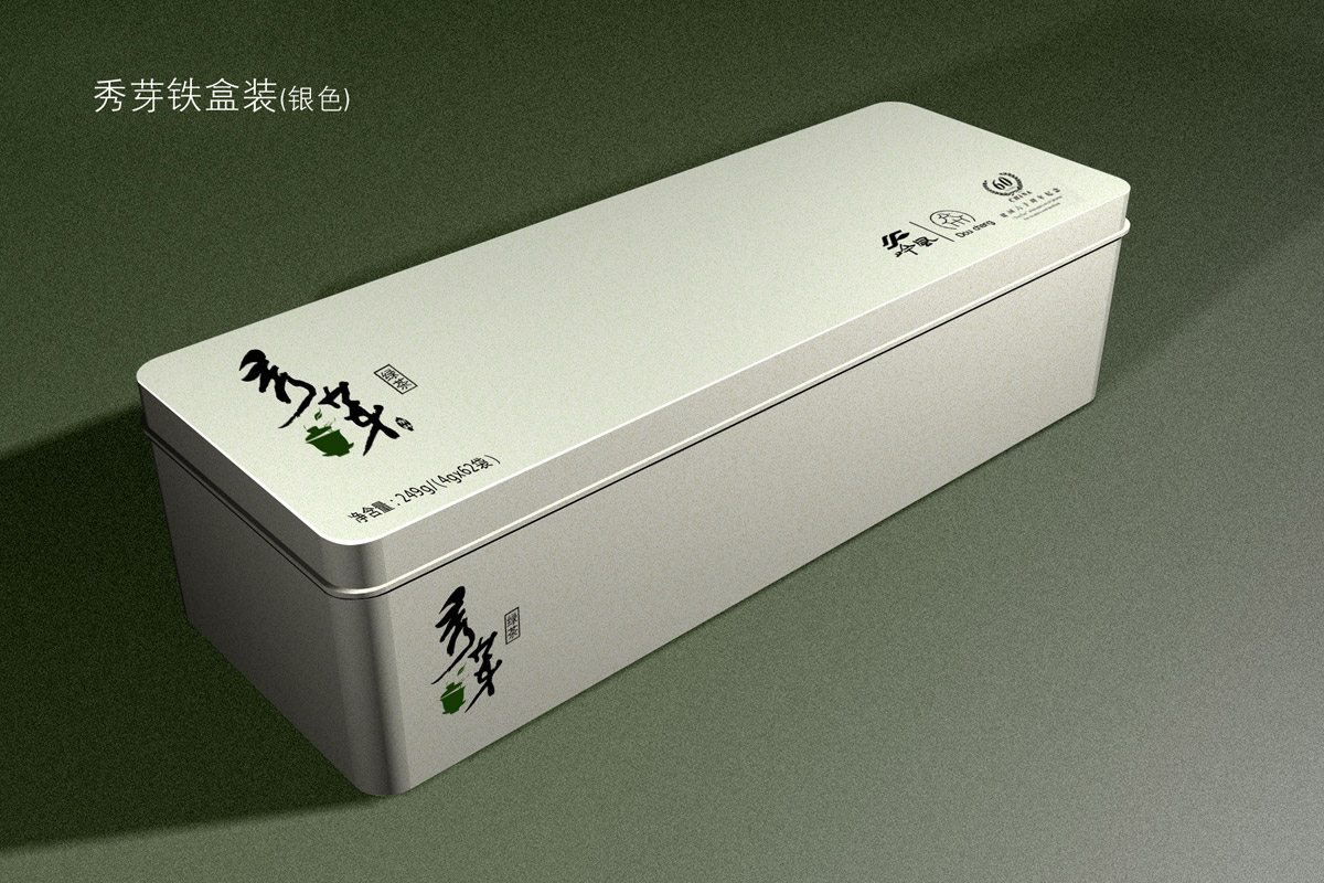 秀芽茶叶包装设计_成都茶叶包装设计公司_成都中档茶叶包装设计_成都高档茶叶包装设计_成都铁盒茶叶包装