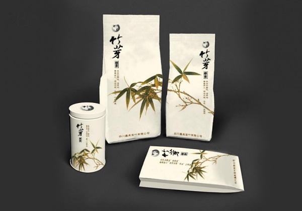 竹芽铁盒茶叶包装设计