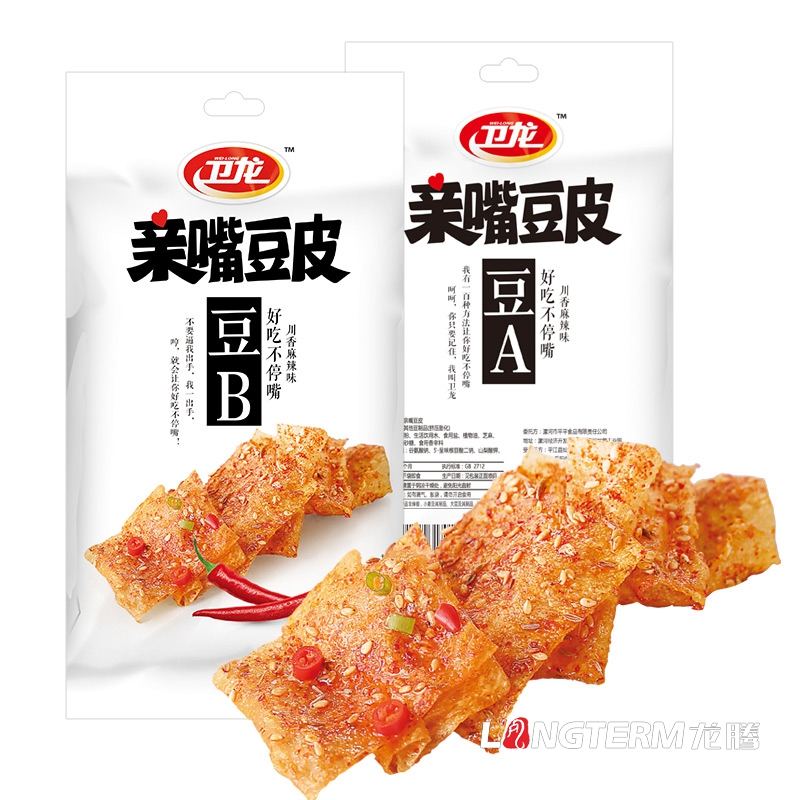 成都辣条包装袋设计公司|麻辣零食小吃五香麻辣味辣片面筋产品包装设计效果图