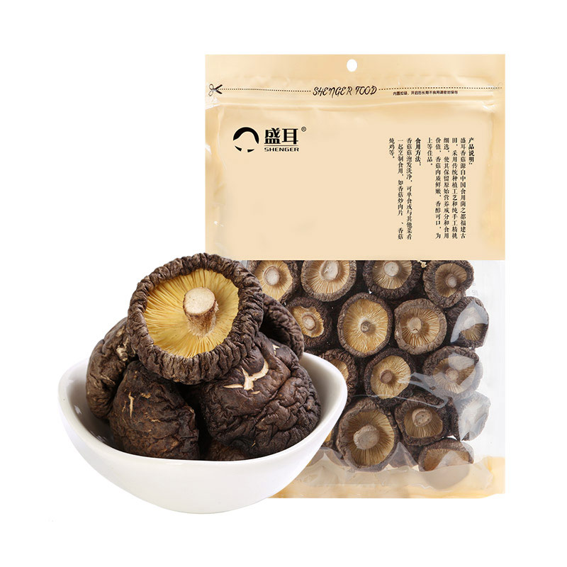 成都香菇包装袋设计公司|四川特产优质小香菇干货野生菌类包装盒设计公司