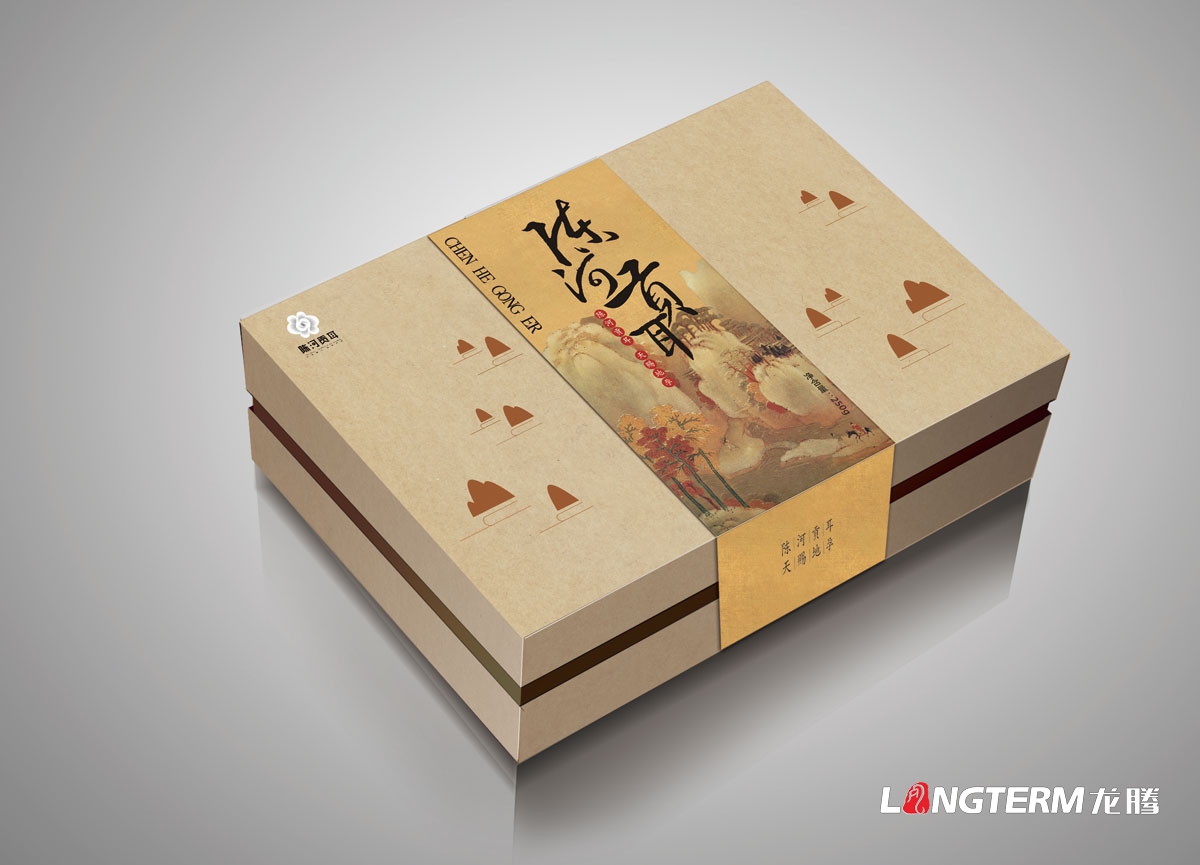 陈河贡耳通江银耳包装盒设计|成都野生有机青冈木椴木银耳包装礼盒设计公司
