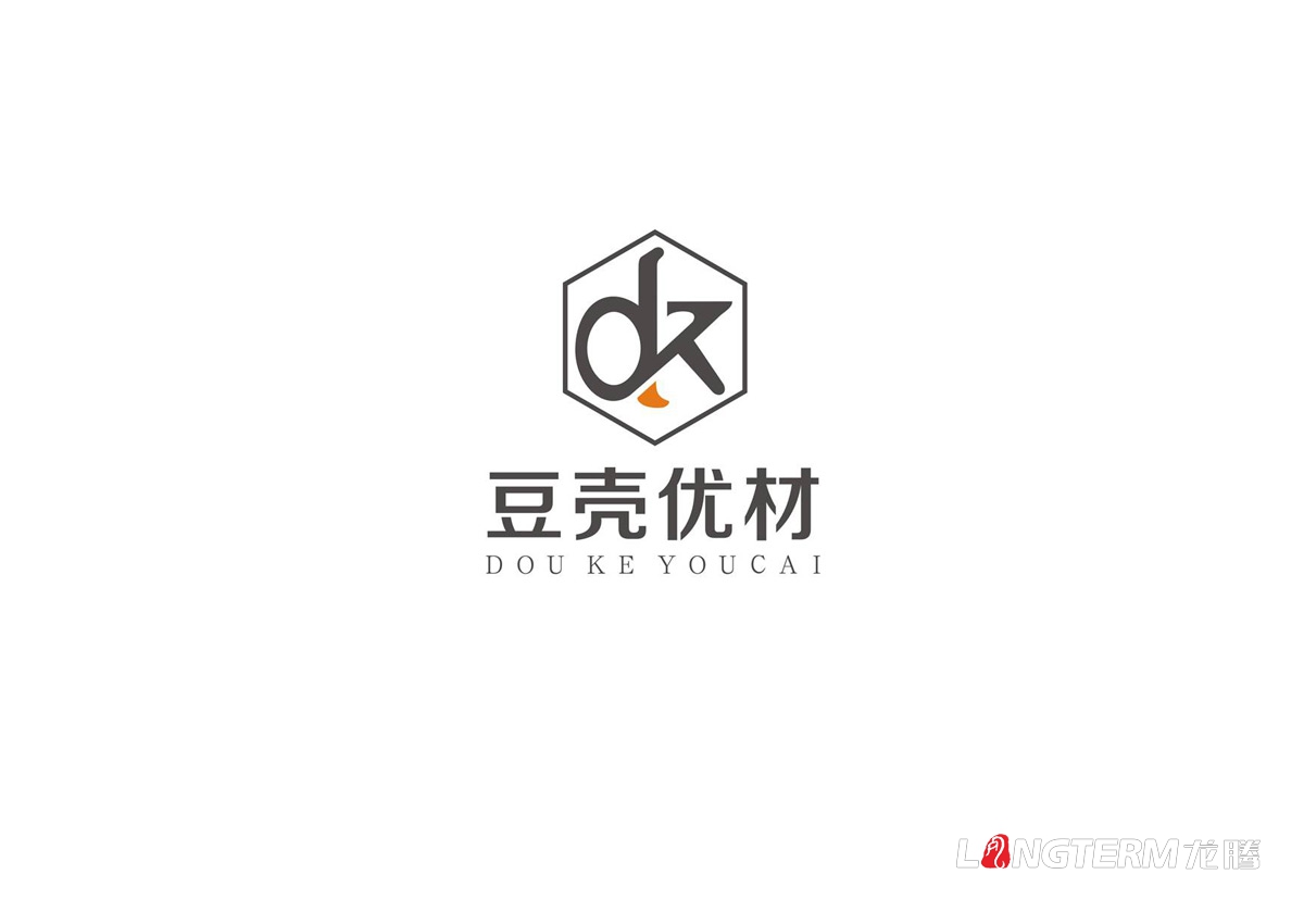 中通节能建材公司豆壳优材简约LOGO标志设计