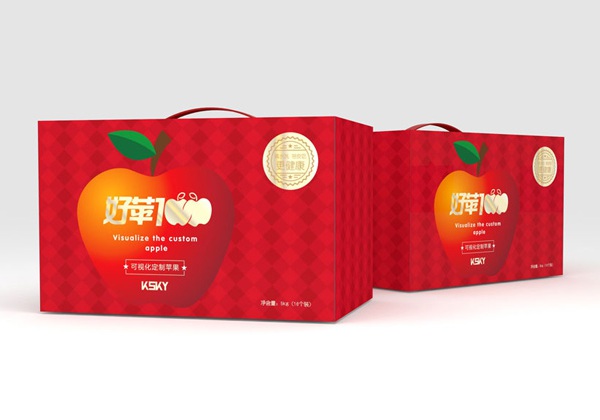 好苹壹佰苹果包装盒设计