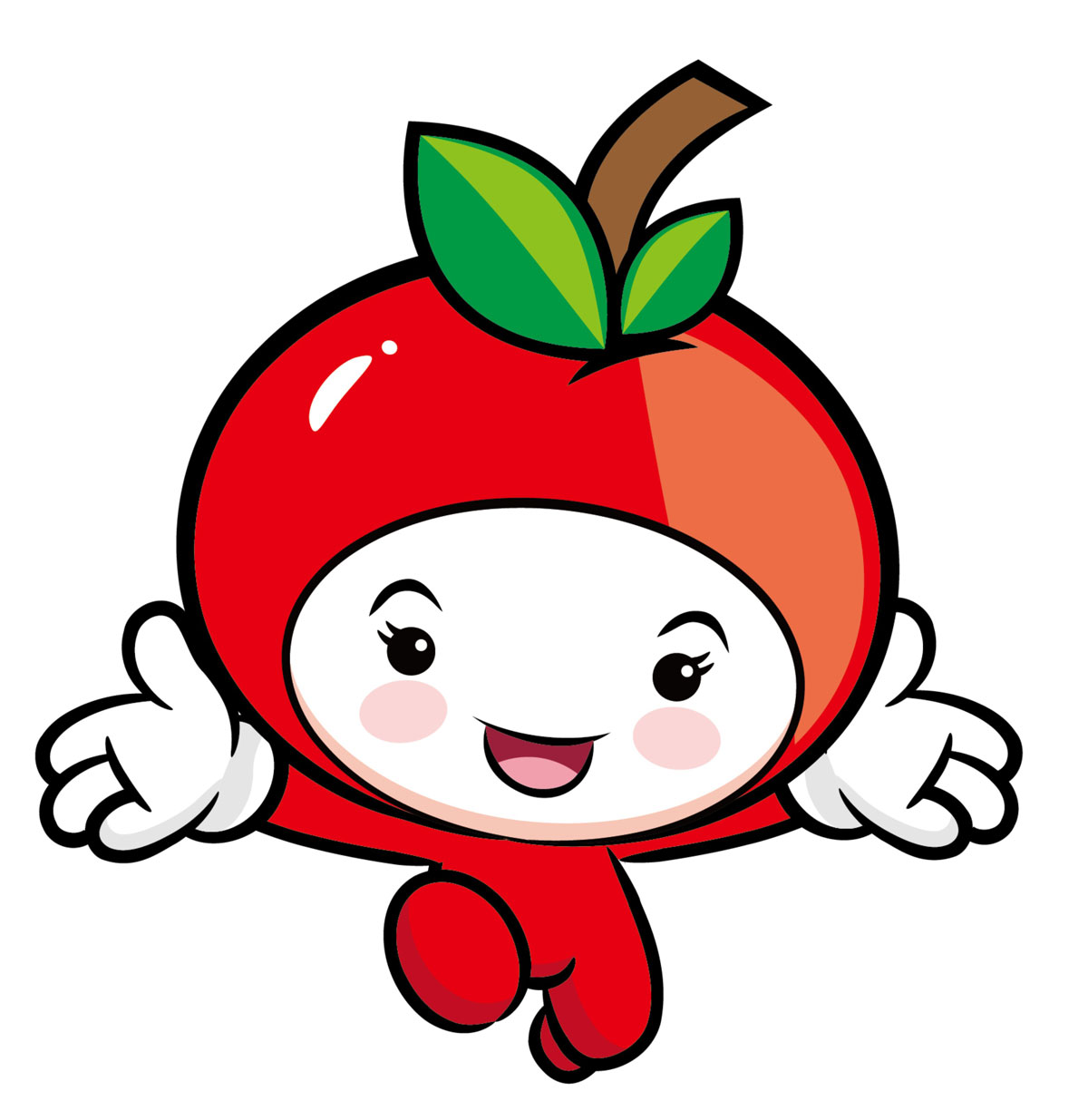好苹壹佰(好苹100)吉祥物设计和苹果包装设计正在进行中