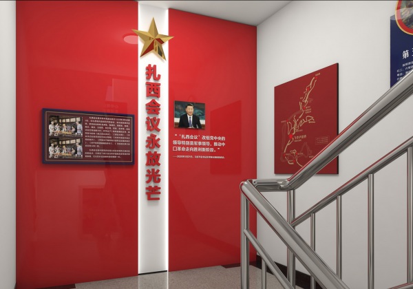 文化氛围设计-云南省威信县消防救援大队队站文化氛围设计效果图